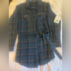 NWT Canyon River Blues Cozy Flannel Shirt Size L